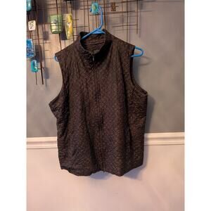 EILEEN FISHER tussah Silk Vest/Jacket Size Large